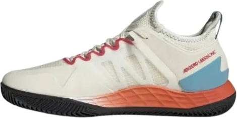 Кроссовки теннисные Adidas ADIZERO UBERSONIC 4 CLAY бежево-оранжево-голубые HQ5930