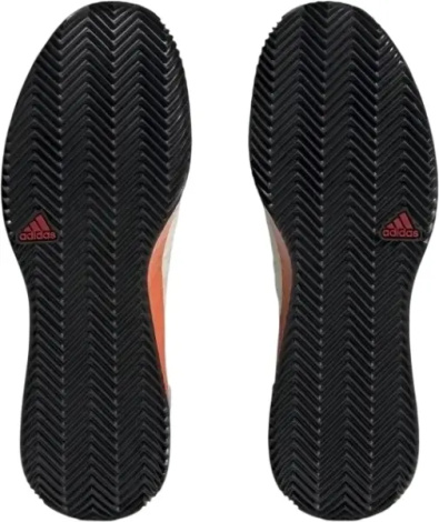 Кроссовки теннисные Adidas ADIZERO UBERSONIC 4 CLAY бежево-оранжево-голубые HQ5930