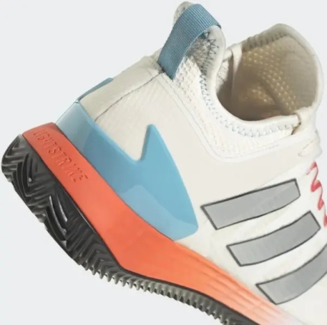Кроссовки теннисные Adidas ADIZERO UBERSONIC 4 CLAY бежево-оранжево-голубые HQ5930