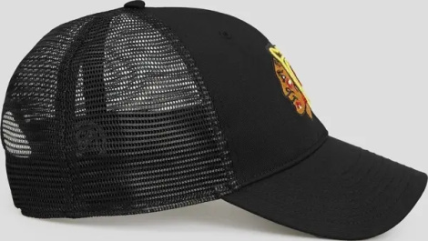 Кепка 47 Brand CHICAGO BLACKHAWKS BRANSON MESH черно-зеленая H-BRANS04CTP-BK