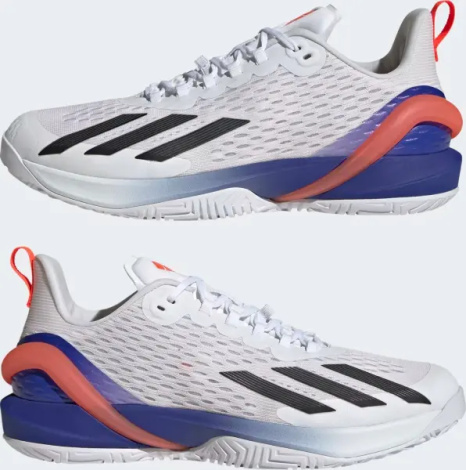 Кросівки тенісні Adidas ADIZERO CYBERSONIC біло-синьо-помаранчеві GY9634