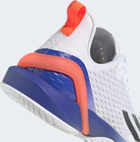 Кросівки тенісні Adidas ADIZERO CYBERSONIC біло-синьо-помаранчеві GY9634