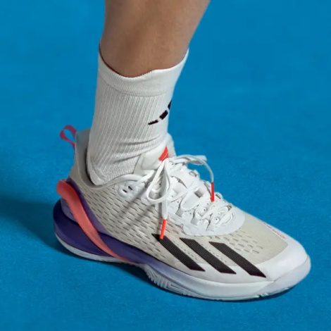 Кросівки тенісні Adidas ADIZERO CYBERSONIC біло-синьо-помаранчеві GY9634