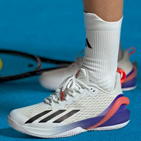 Кросівки тенісні Adidas ADIZERO CYBERSONIC біло-синьо-помаранчеві GY9634