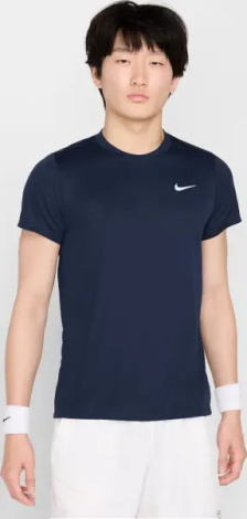 Футболка для тенісу Nike COURT VICTORY DRI-FIT темно-синя FZ6921-451