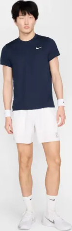 Футболка для тенісу Nike COURT VICTORY DRI-FIT темно-синя FZ6921-451