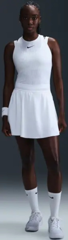 Юбка для тенниса женская Nike COURT ACE ADVANTAGE DRI-FIT белая FZ6726-100