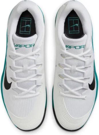Кросівки тенісні Nike ZOOM VAPOR 12 HARD біло-зелено-чорні FV5552-104