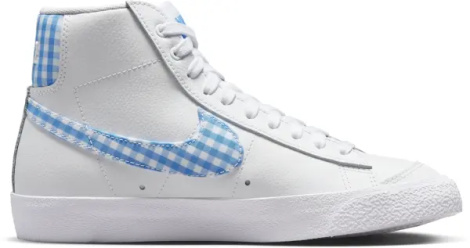 Кеды женские Nike BLAZER MID '77 бело-голубые FD9163-100