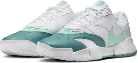 Кроссовки теннисные женские Nike COURT LITE 4 бело-мятно-темно-зеленые FD6575-107