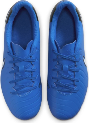 Бутсы детские Nike JR TIEMPO LEGEND 10 CLUB FG/MG сине-белые DV4352-400