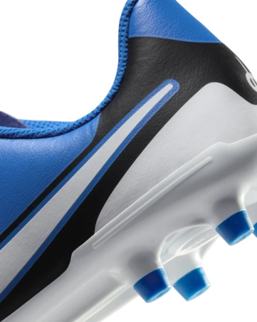 Бутсы детские Nike JR TIEMPO LEGEND 10 CLUB FG/MG сине-белые DV4352-400