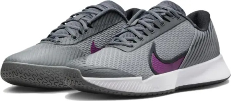 Кроссовки теннисные Nike COURT AIR ZOOM VAPOR PRO 2 HARD серо-фиолетовые DR6191-006