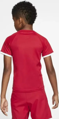 Футболка для тенісу підліткова Nike COURT CREW DRI-FIT червона CD6131-687