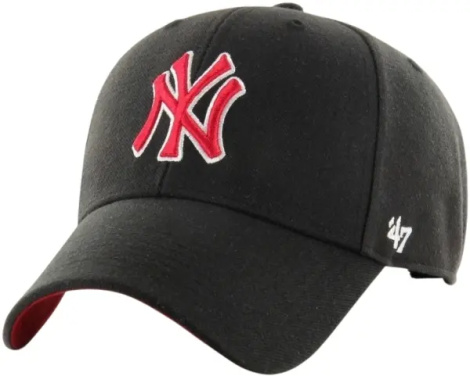 Кепка 47 Brand NEW YORK YANKEES чорно-червона B-SUMVP17WBP-BK