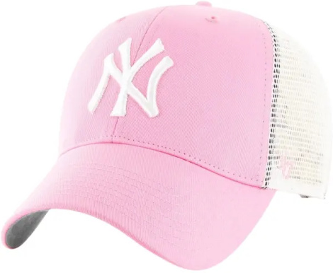 Кепка 47 Brand NEW YORK YANKEES BRANSON MESH розово-белая B-BRANS17CTP-RSA