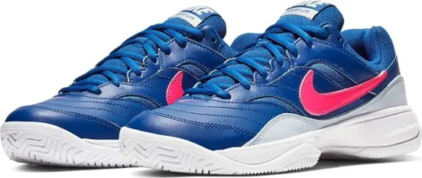 Кросівки тенісні жіночі Nike COURT LITE CLAY синьо-рожеві 845049-464