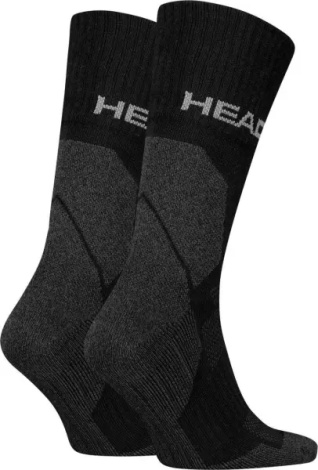 Носки Head HIKING ALL CLIMATES CREW 2P черно-темно-серые (2 пары) 701229024-001