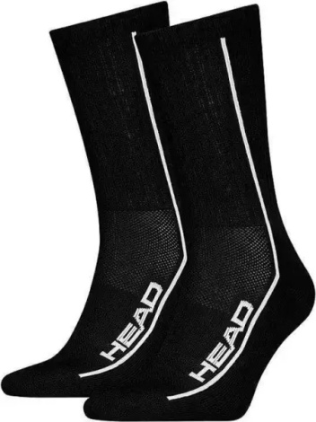 Носки Head ALL SPORTS PERFORMANCE CREW 2P черные (2 пары) 701229020-001