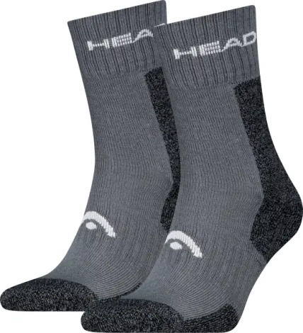 Носки Head ELEMENTS HIKING CREW 2P серо-темно-серые (2 пары) 701229013-002