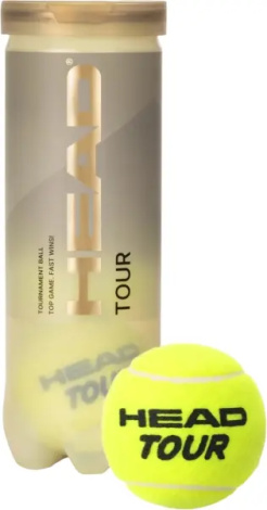 Набор мячей для тенниса Head TOUR 3 желтый (3 штуки) 570-703