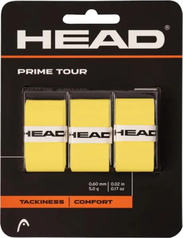 Обмотка для ракеток Head PRIME TOUR желтая (3 штуки) 285-621 yw