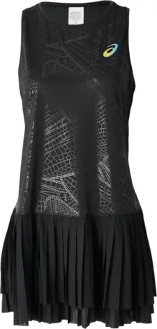 Платье для тенниса женское Asics MATCH DRESS NIGHT ENERGY черное 2042A386-001
