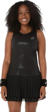 Платье для тенниса женское Asics MATCH DRESS NIGHT ENERGY черное 2042A386-001
