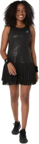 Платье для тенниса женское Asics MATCH DRESS NIGHT ENERGY черное 2042A386-001