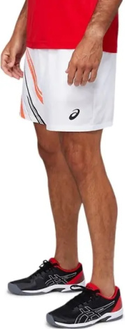 Шорти для тенісу Asics COURT GRAPHIC SHORT біло-оранжево-чорні 2041A175-100