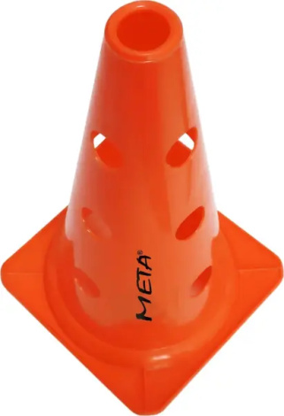 Конус з отворами для перекладин Meta CONE MARKER WITH HOLES 2.0 38 см помаранчевий 1801514204
