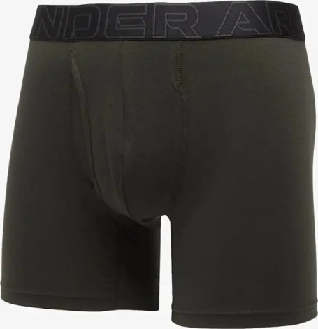 Труси (боксерки) Under Armour PERFORMANCE COTTON 6IN 3-PACK PRINTED BOXERJOCK камуфляжні, хакі, чорні (3 штуки) 1383890-392