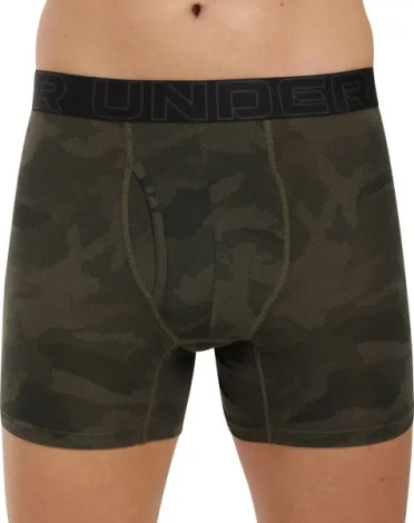 Труси (боксерки) Under Armour PERFORMANCE COTTON 6IN 3-PACK PRINTED BOXERJOCK камуфляжні, хакі, чорні (3 штуки) 1383890-392