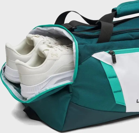 Сумка спортивна Under Armour UNDENIABLE 5.0 DUFFLE SM темно-зелено-біла 1369222-100