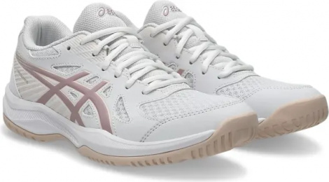 Кросівки волейбольні жіночі Asics UPCOURT 6 біло-світло-рожеві 1072A107-104