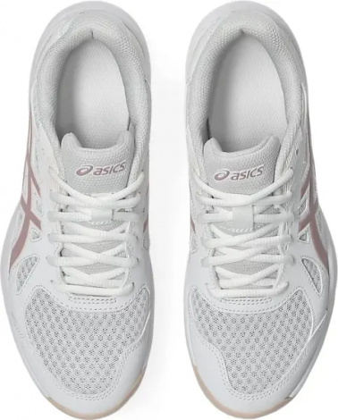 Кросівки волейбольні жіночі Asics UPCOURT 6 біло-світло-рожеві 1072A107-104
