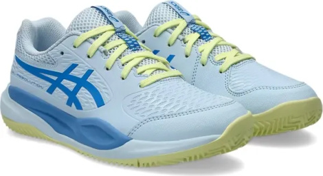 Кросівки тенісні дитячі Asics GEL-RESOLUTION X CLAY блакитно-синьо-лимонні 1044A080-401