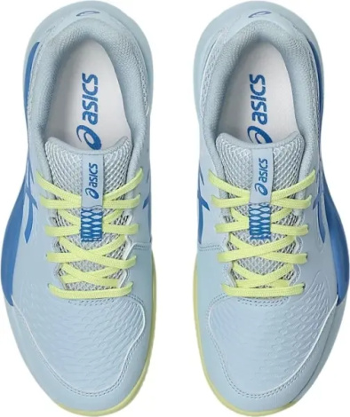 Кросівки тенісні дитячі Asics GEL-RESOLUTION X CLAY блакитно-синьо-лимонні 1044A080-401