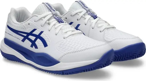 Кросівки тенісні дитячі Asics GEL-RESOLUTION X CLAY біло-сині 1044A080-100
