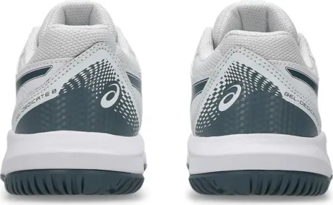 Кросівки тенісні дитячі Asics GEL-DEDICATE 8 біло-темно-сіро-лимонні 1044A077-108