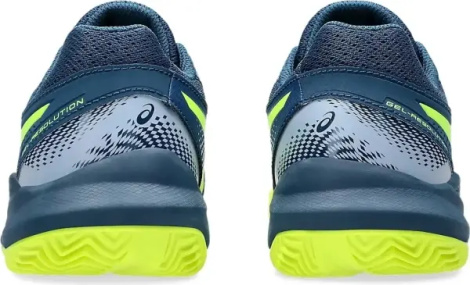 Кросівки тенісні дитячі Asics GEL-RESOLUTION 9 CLAY темно-синьо-лимонні 1044A068-404