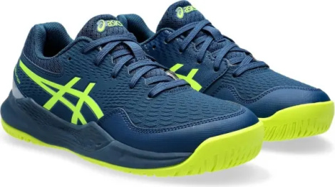 Кросівки тенісні дитячі Asics GEL-RESOLUTION 9 темно-синьо-лимонні 1044A067-404