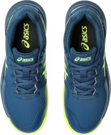 Кросівки тенісні дитячі Asics GEL-RESOLUTION 9 темно-синьо-лимонні 1044A067-404