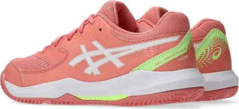 Кросівки тенісні дитячі Asics GEL-DEDICATE 8 PADEL оранжево-біло-салатові 1044A064-700