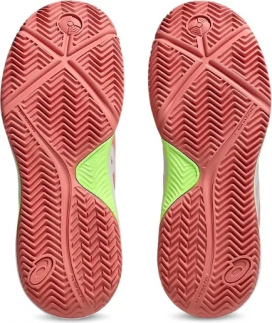 Кросівки тенісні дитячі Asics GEL-DEDICATE 8 PADEL оранжево-біло-салатові 1044A064-700