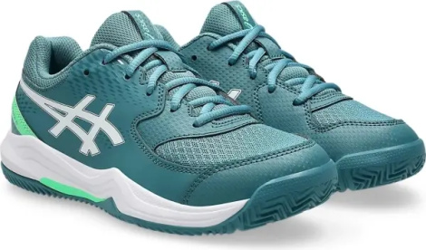 Кросівки тенісні дитячі Asics GEL-DEDICATE 8 PADEL темно-зелено-біло-зелені 1044A064-301