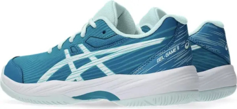 Кросівки тенісні дитячі Asics GEL-GAME 9 синьо-бірюзово-блакитні 1044A052-406