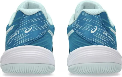 Кросівки тенісні дитячі Asics GEL-GAME 9 синьо-бірюзово-блакитні 1044A052-406