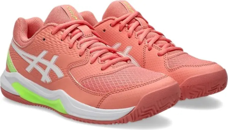 Кросівки тенісні жіночі Asics GEL-DEDICATE 8 PADEL оранжево-біло-салатові 1042A241-700