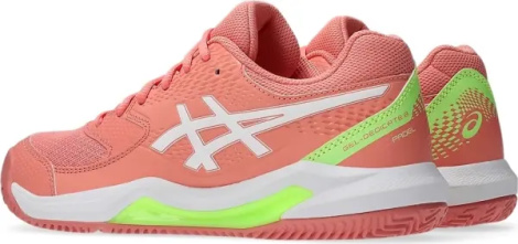 Кросівки тенісні жіночі Asics GEL-DEDICATE 8 PADEL оранжево-біло-салатові 1042A241-700